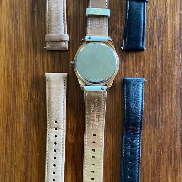 Fossil Women's Watch ES3104 with 3 leather bands - Picture 3 of 4